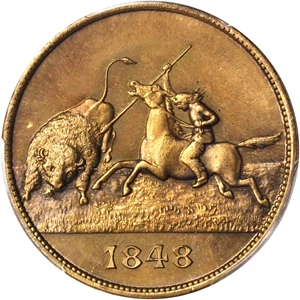image for: 1898 Trans-Mississippi and International Exposition. Official Medal. Brass. 34 mm. HK-283. Rarity-4. MS-65 (PCGS).