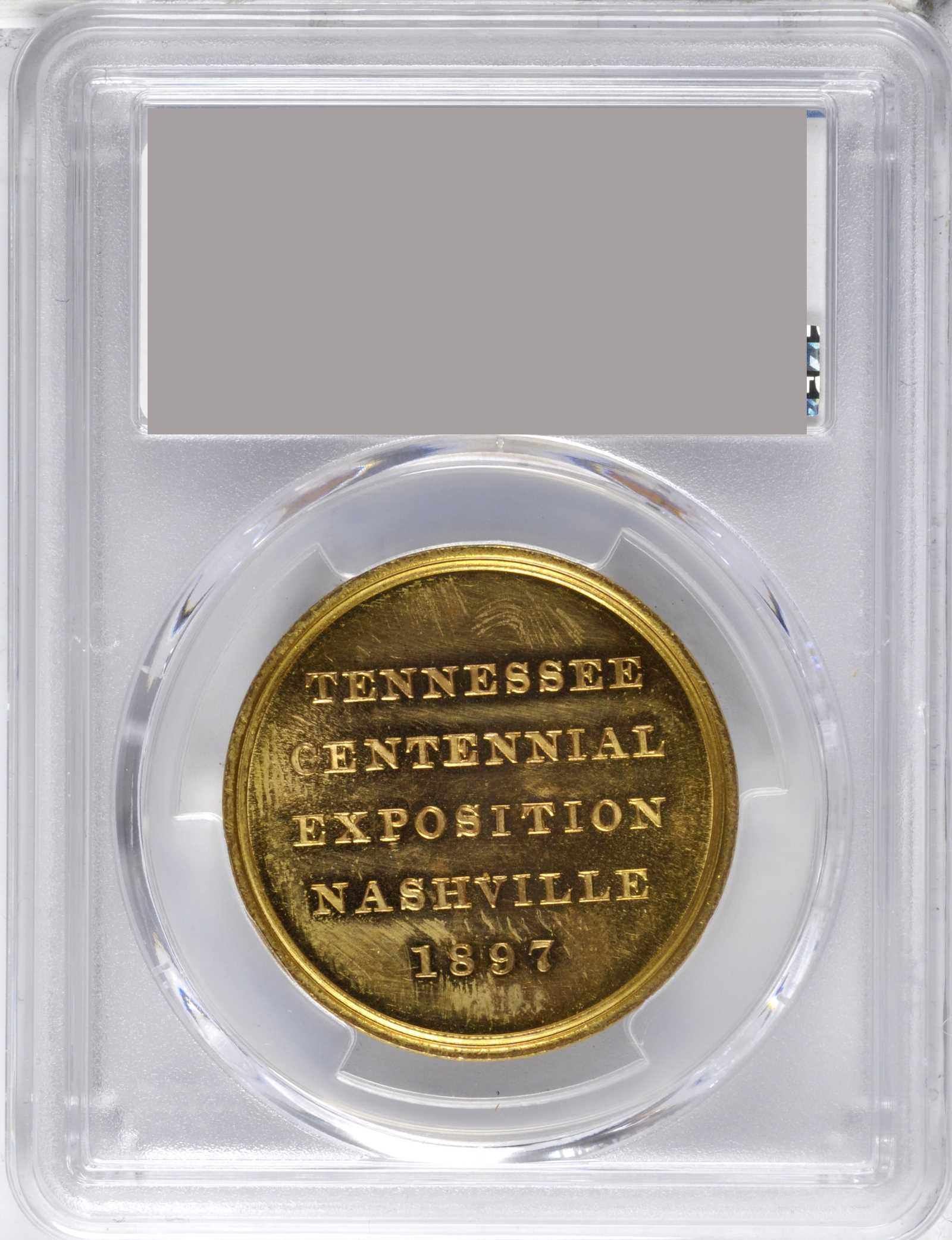 image for: 1897 Tennessee Centennial Exposition. Official Medal. Brass. 33 mm. HK-274. Rarity-4. MS-64 (PCGS).