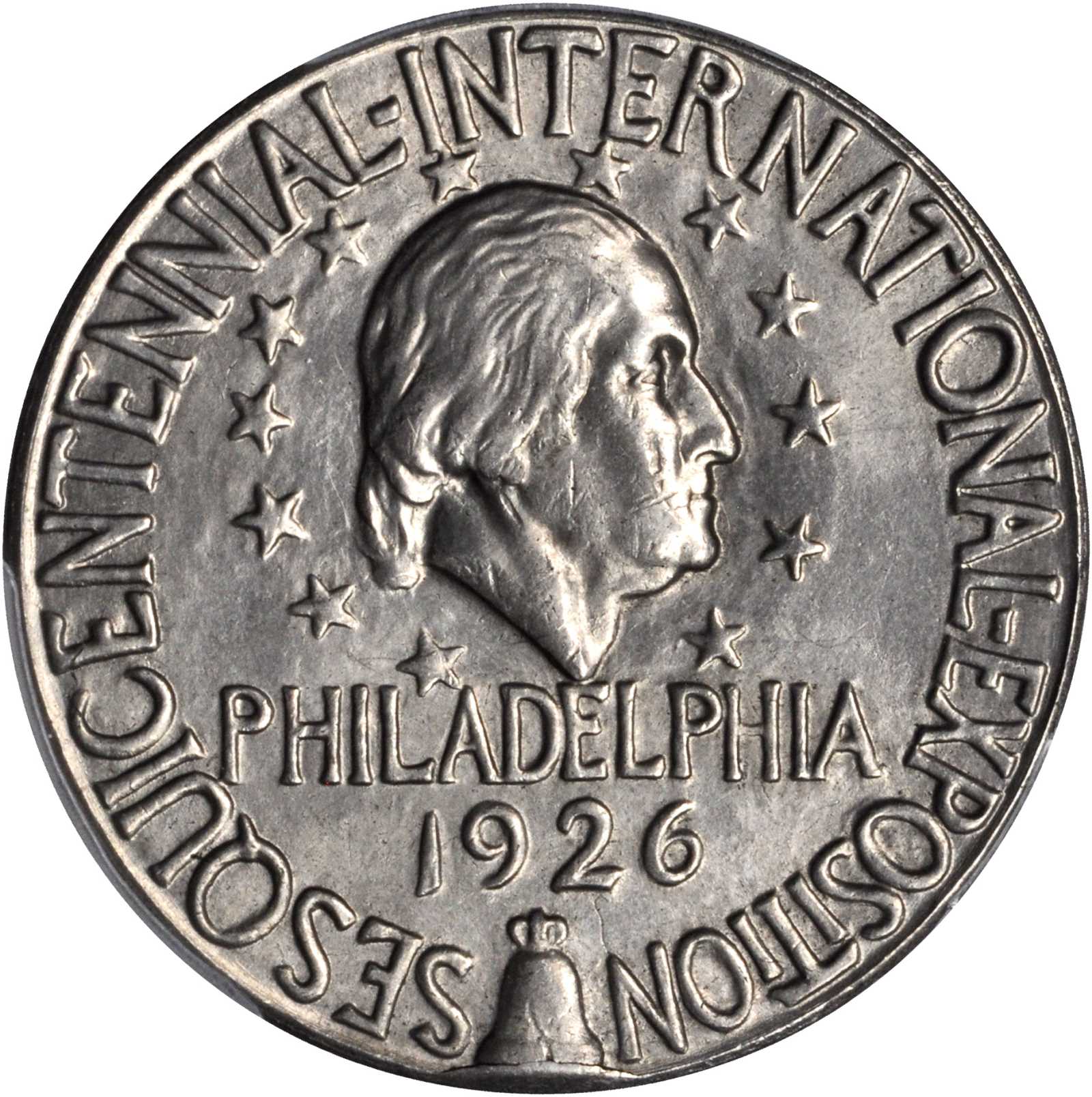 1926 SC$1 US Sesqui Expo, Official, Nickel, HK-454 MS