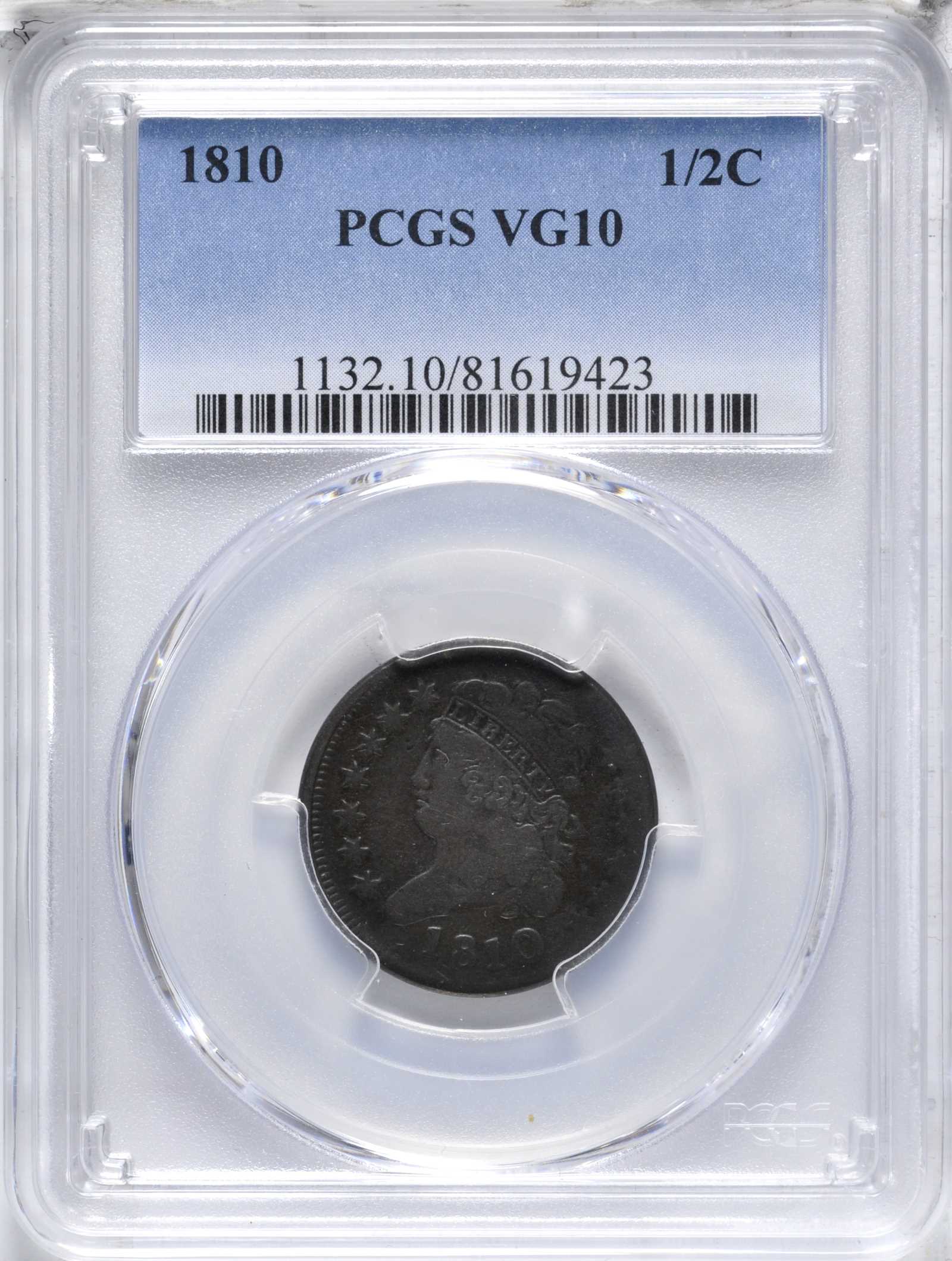 1810 1/2c MS BN AG3 BN thumbnail 13