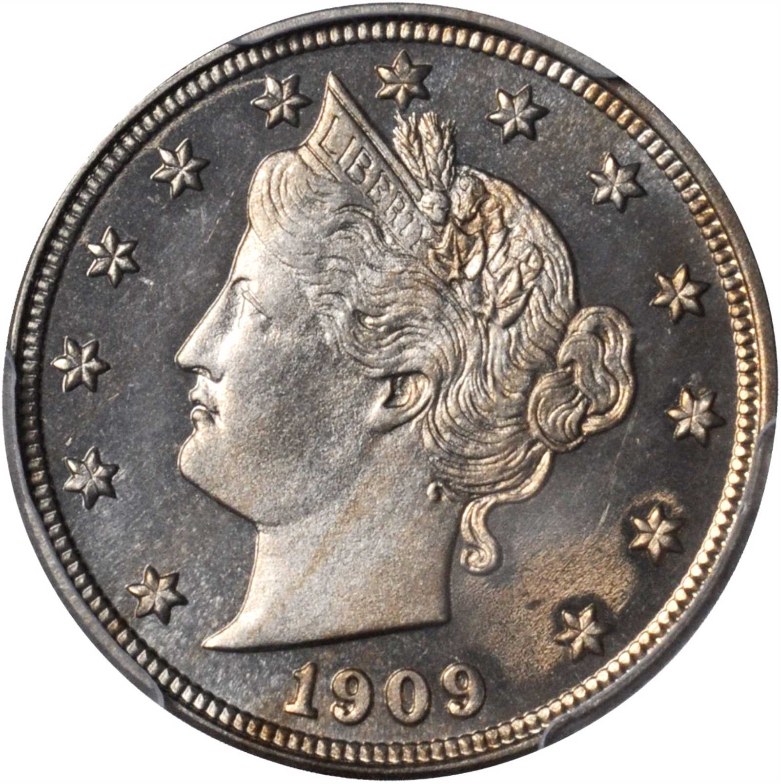 1909 Liberty Nickel. Proof-64 Cameo (PCGS). Secure Holder.