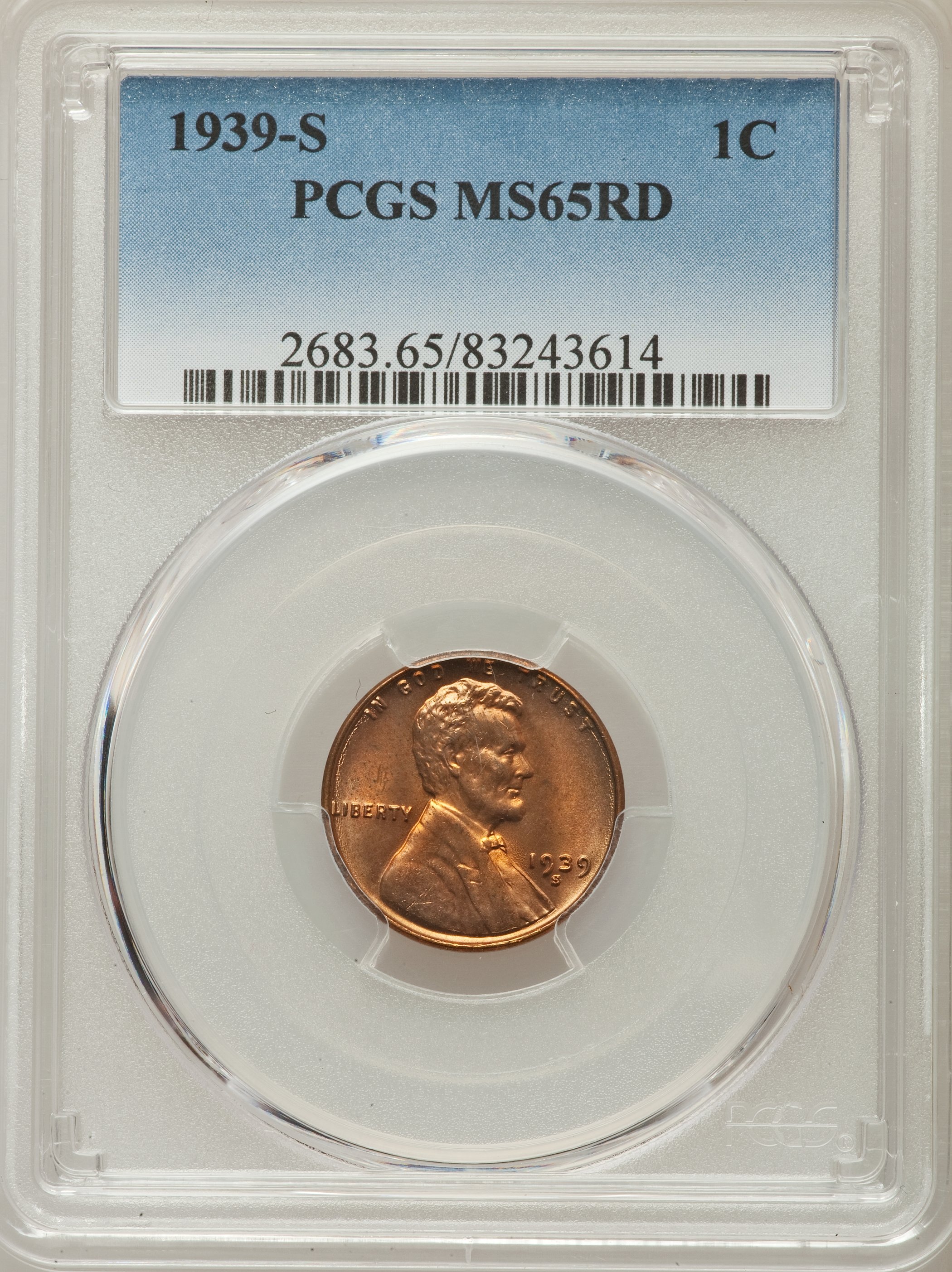 1939-S 1c MS RD MS63 RD CAC thumbnail 14