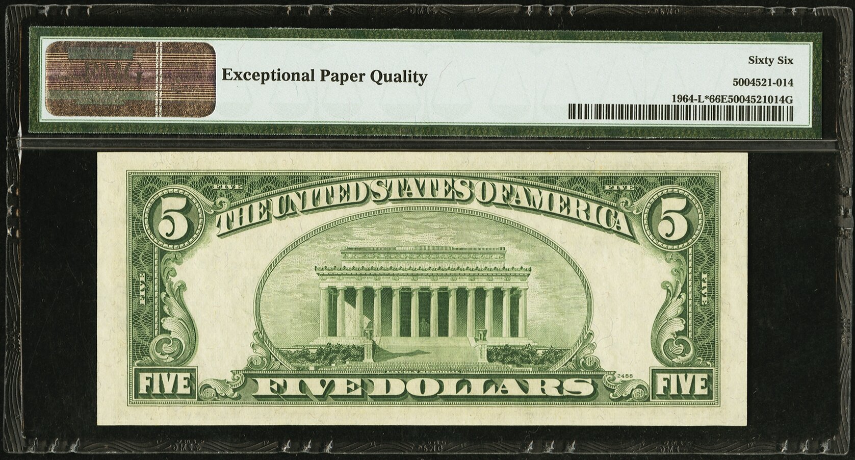 image for: Fr. 1964-L* $5 1950C Federal Reserve Star Note. PMG Gem Uncirculated 66 EPQ....