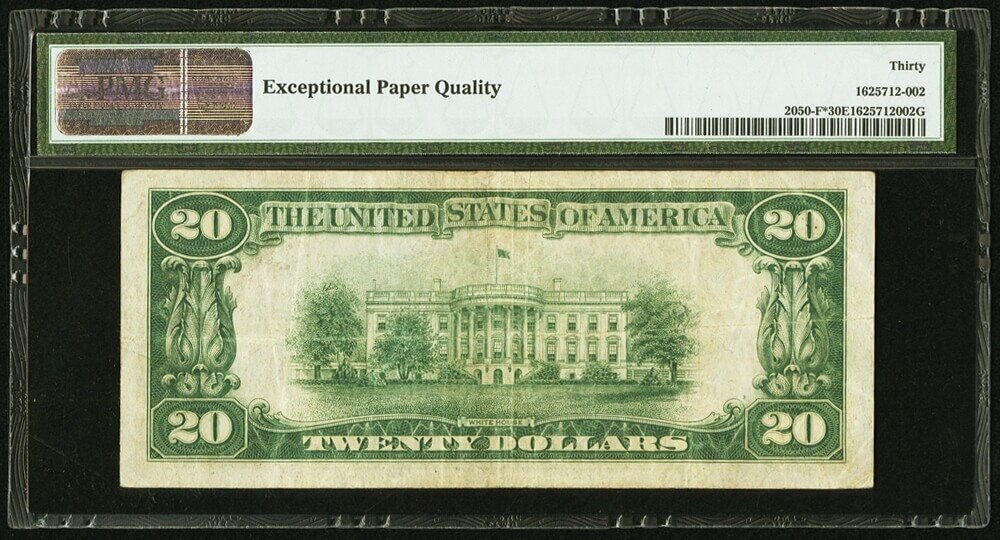image for: Fr. 2050-F* $20 1928 Federal Reserve Star Note. PMG Very Fine 30 EPQ....
