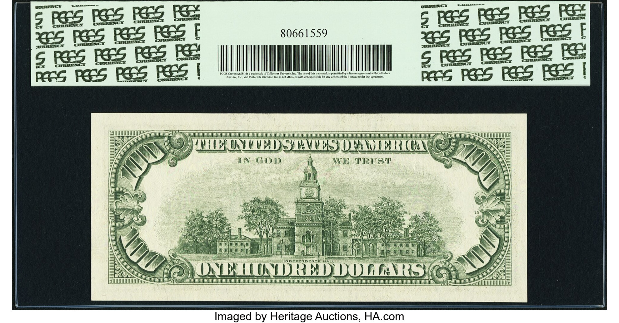image for: Fr. 2166-F* $100 1969C Federal Reserve Note. PCGS Gem New 65PPQ....