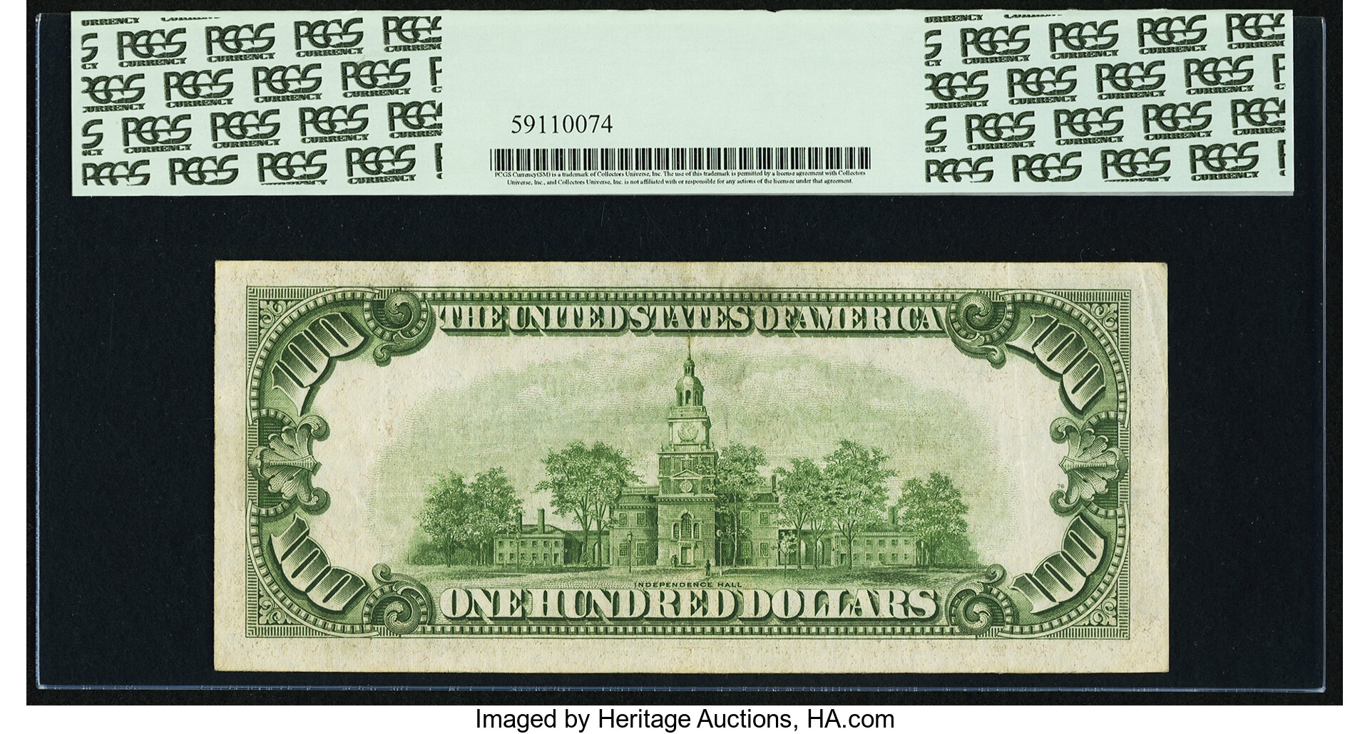 image for: Fr. 2156-G* $100 1934D Federal Reserve Note. PCGS Extremely Fine 40PPQ....