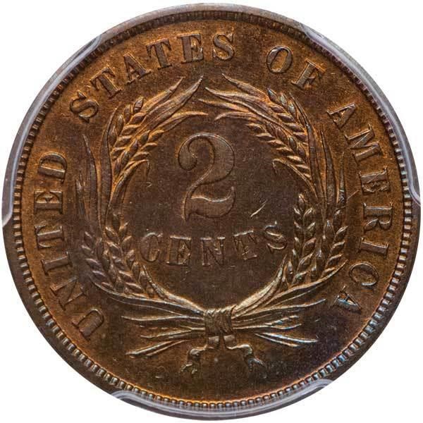 image for: 2C 1871 PCGS PR64 BN