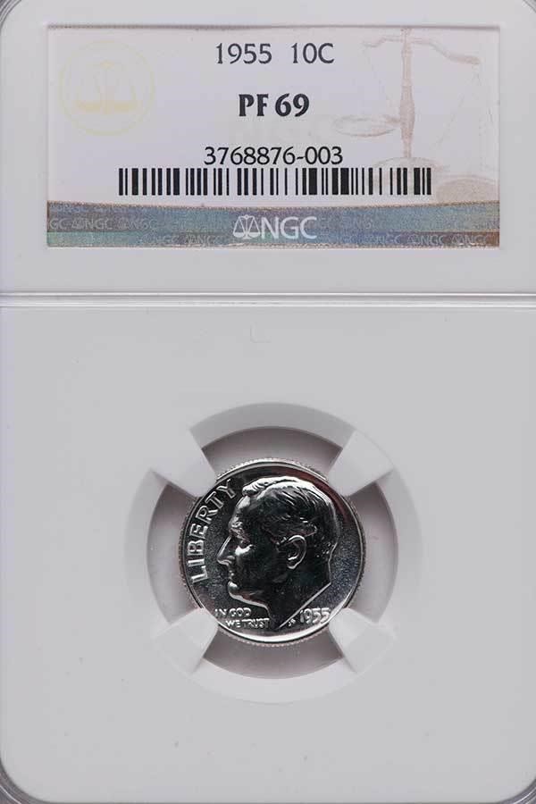 image for: PROOF SET 1955 NGC PR69