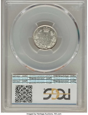 image for: Victoria 10 Cents 1870 AU55 PCGS