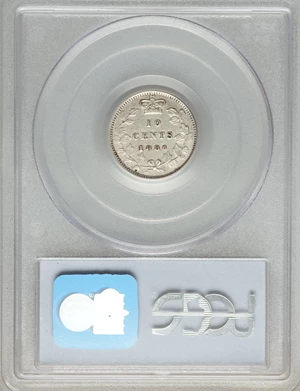 image for: Victoria "Small 6" 10 Cents 1886 XF40 PCGS