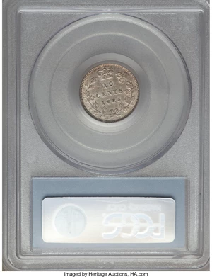 image for: Victoria 10 Cents 1885 XF45 PCGS