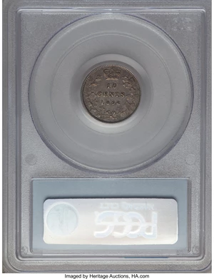 image for: Victoria 10 Cents 1896 AU50 PCGS