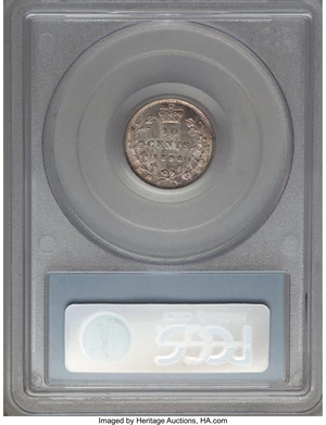 image for: Victoria 10 Cents 1898 AU58 PCGS