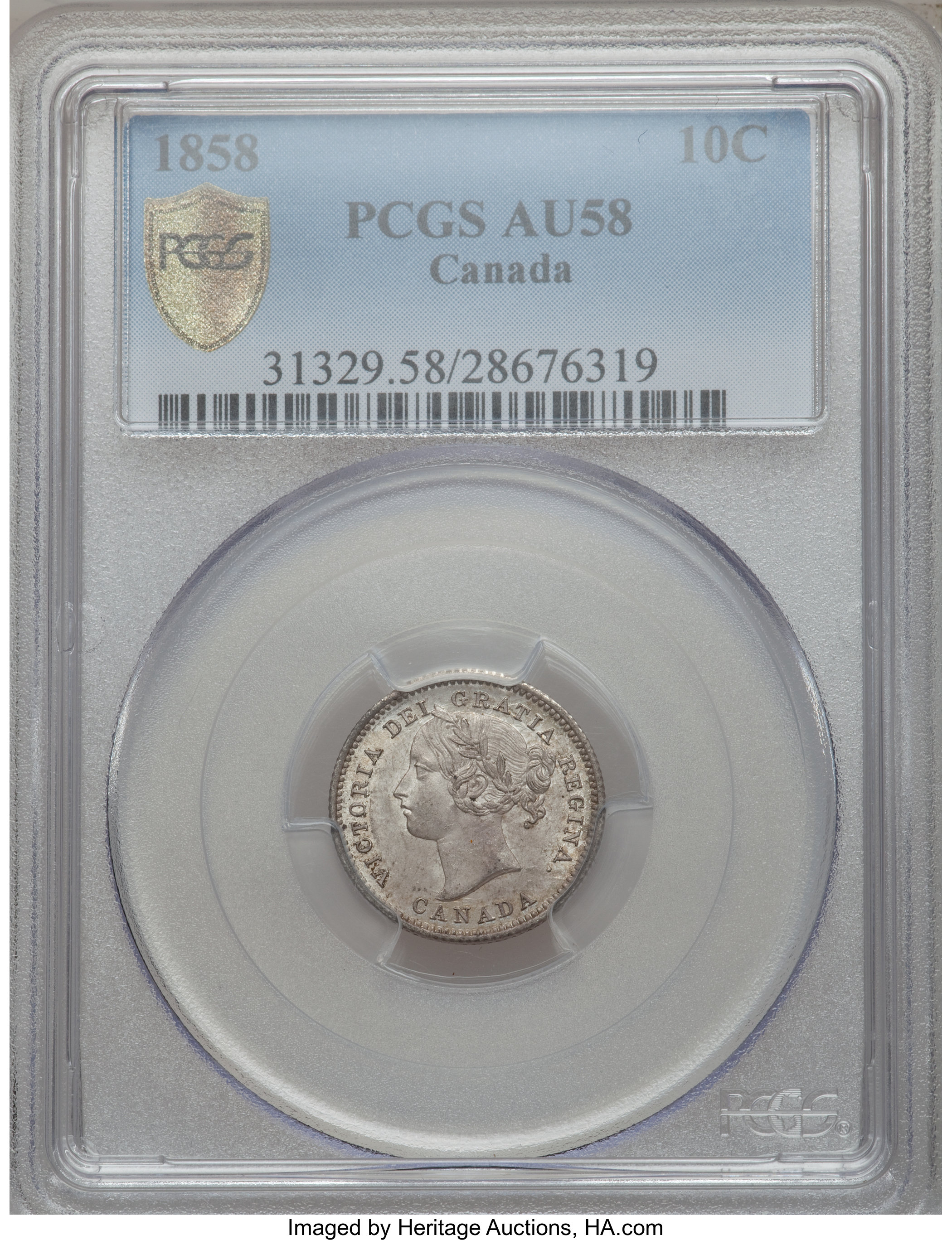 image for: Victoria 10 Cents 1858