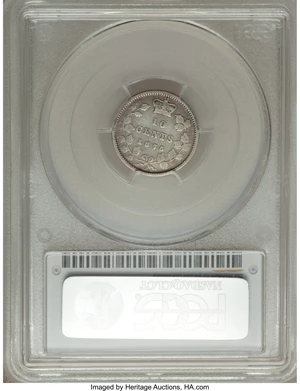 image for: Victoria 10 Cents 1875-H VG10 PCGS