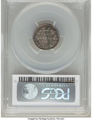image for: Victoria 10 Cents 1889 VG8 PCGS