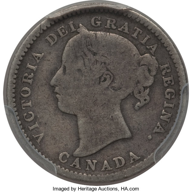 image for: Victoria 10 Cents 1893 G06 PCGS