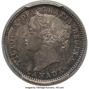 image for: Victoria 10 Cents 1898 MS63 PCGS