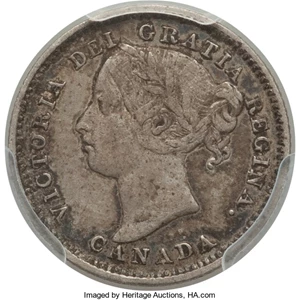 image for: Victoria 10 Cents 1892/1 XF40 PCGS