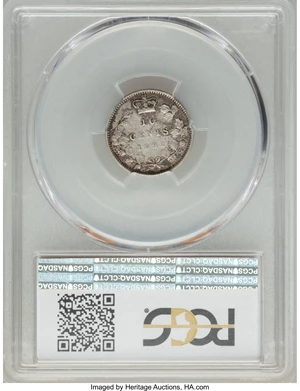 image for: Victoria 10 Cents 1892/1 XF40 PCGS