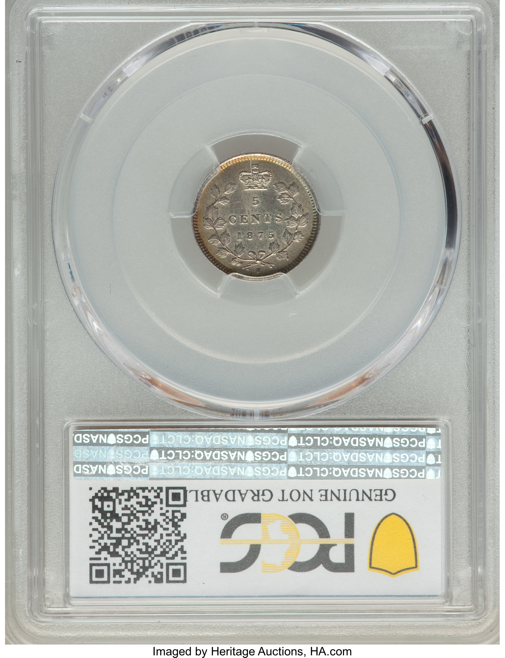 1875-H 5c Small Date F15 thumbnail 13