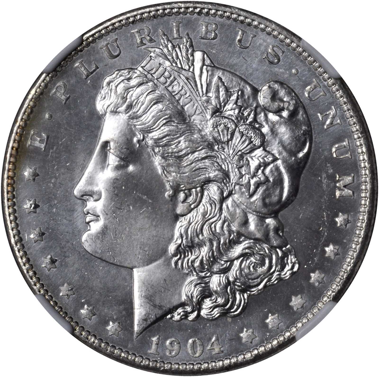 1904-O Morgan Silver Dollar. MS-66 PL (NGC).