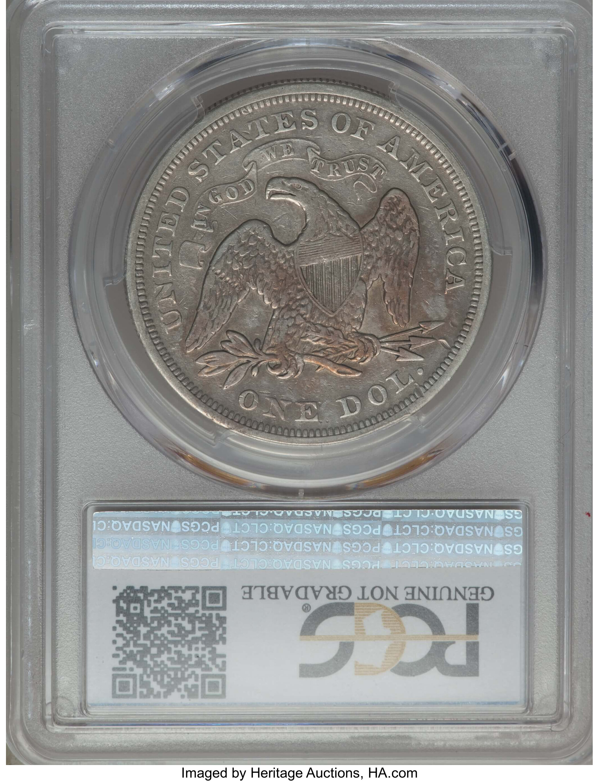 1869 $1 AG2 CAC thumbnail 15