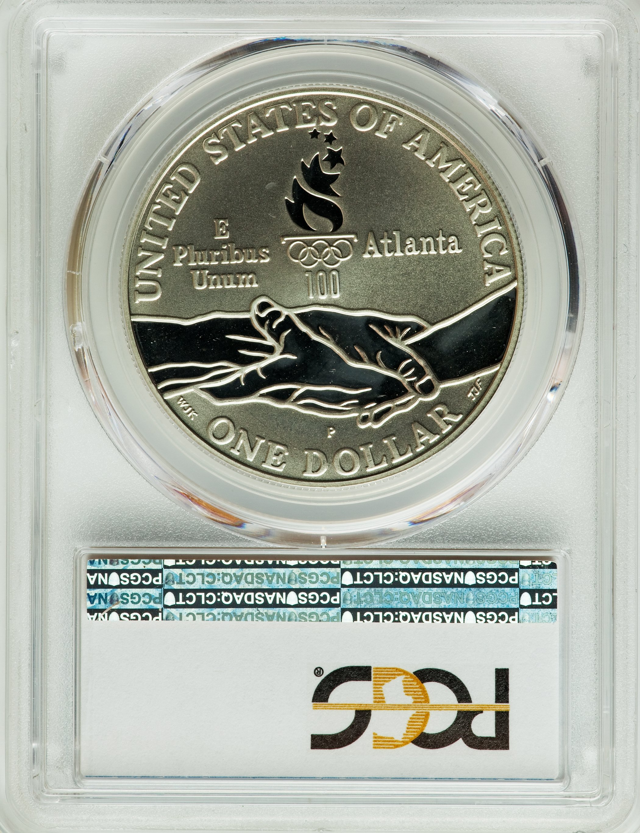 1995 P Atlanta Olympics Gymnastics Silver dollar PR Values | Greysheet
