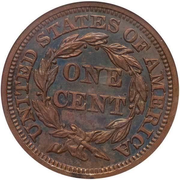 image for: 1C 1856 SLANTED 5 PCGS PR64 BN CAC