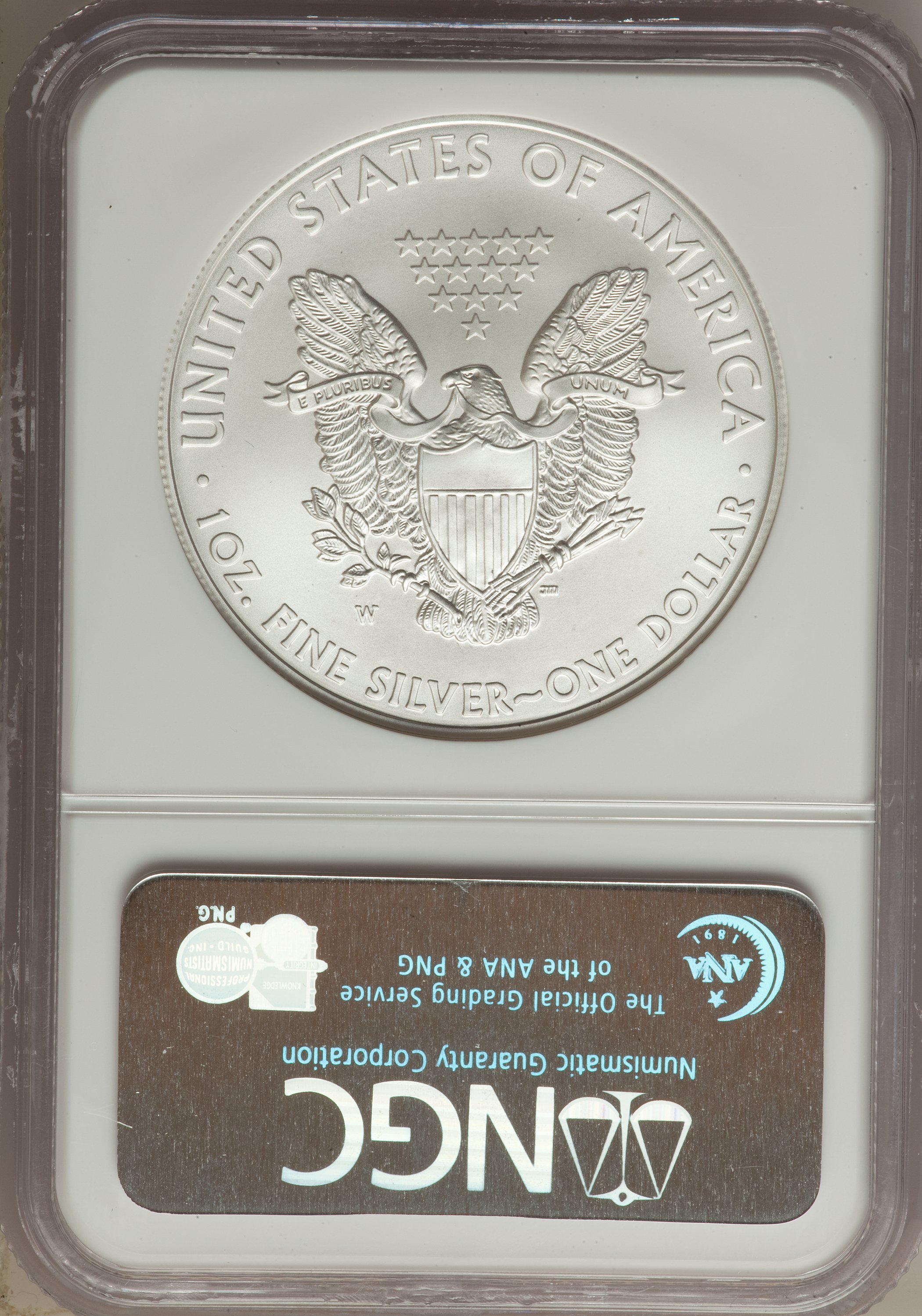 2008-W $1  Silver Eagle, Burnished MS68 thumbnail 13