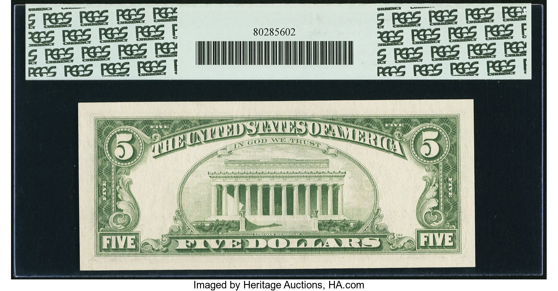 image for: Fr. 1972-G $5 1969C Federal Reserve Note. PCGS Gem New 66PPQ....
