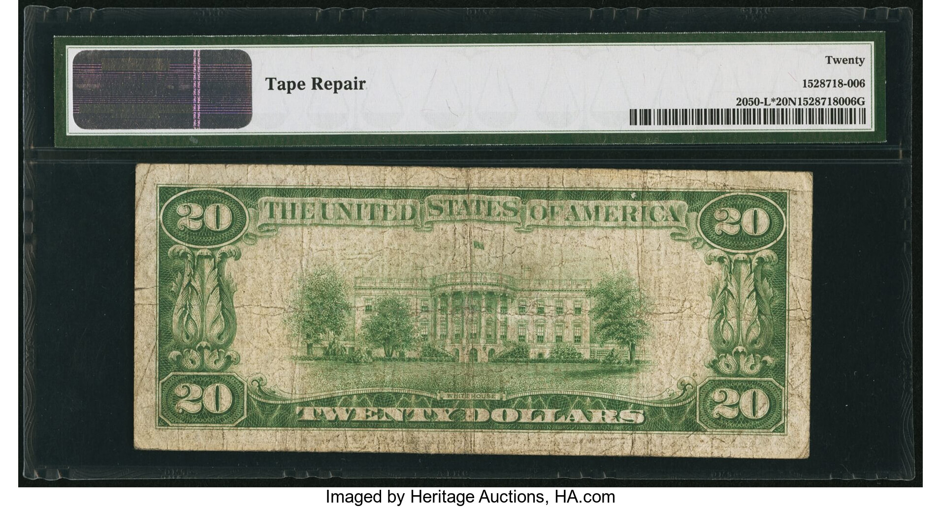 image for: Fr. 2050-L* $20 1928 Federal Reserve Star Note. PMG Very Fine 20 Net....