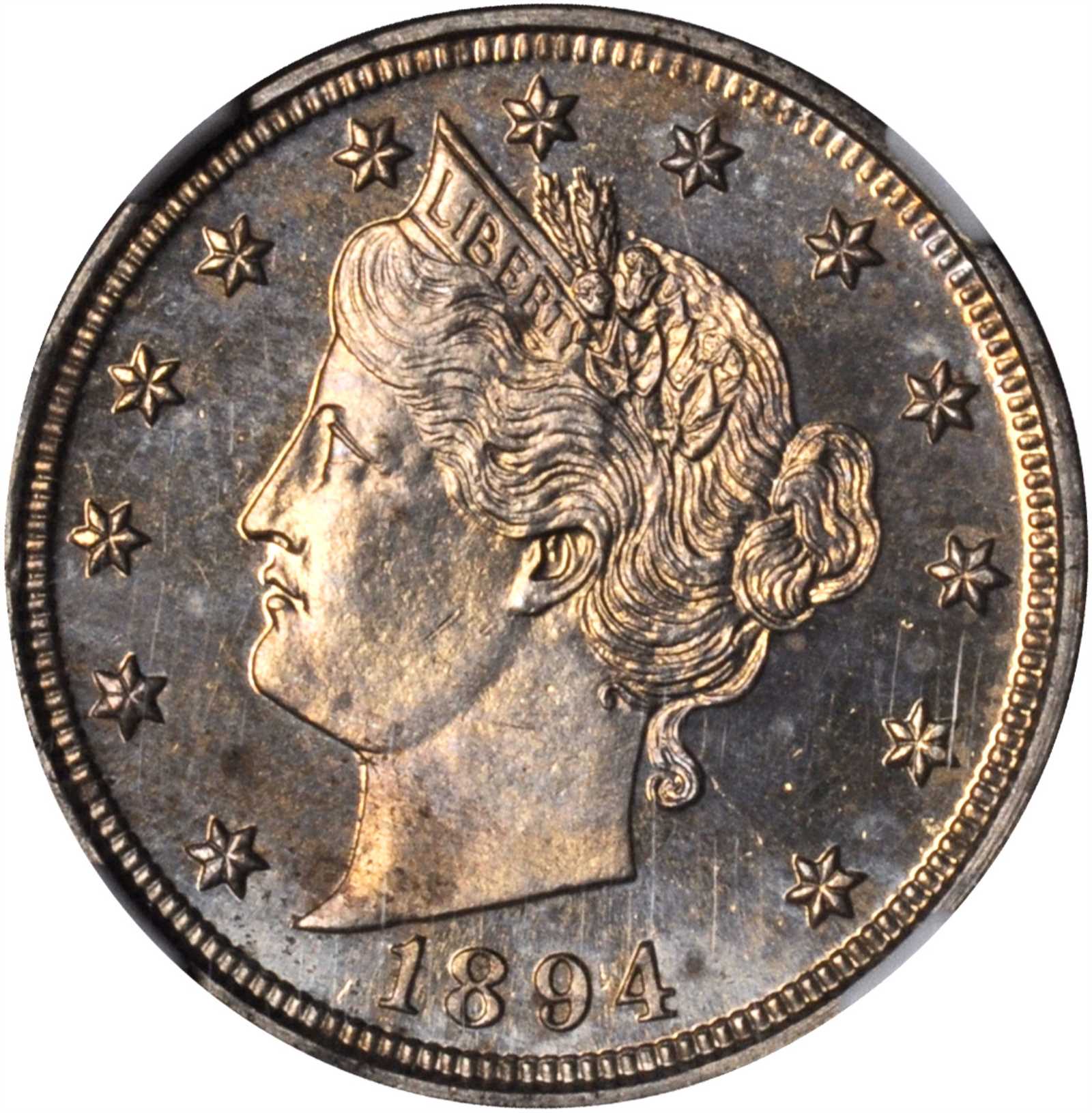 1894 Liberty Nickel. Proof-62 (NGC).