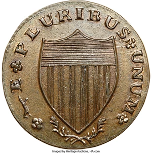 image for: 1788 NJERSY New Jersey Copper, Running Fox Before Legend MS65 Brown NGC. M. 77-dd, W-5535, R.2....