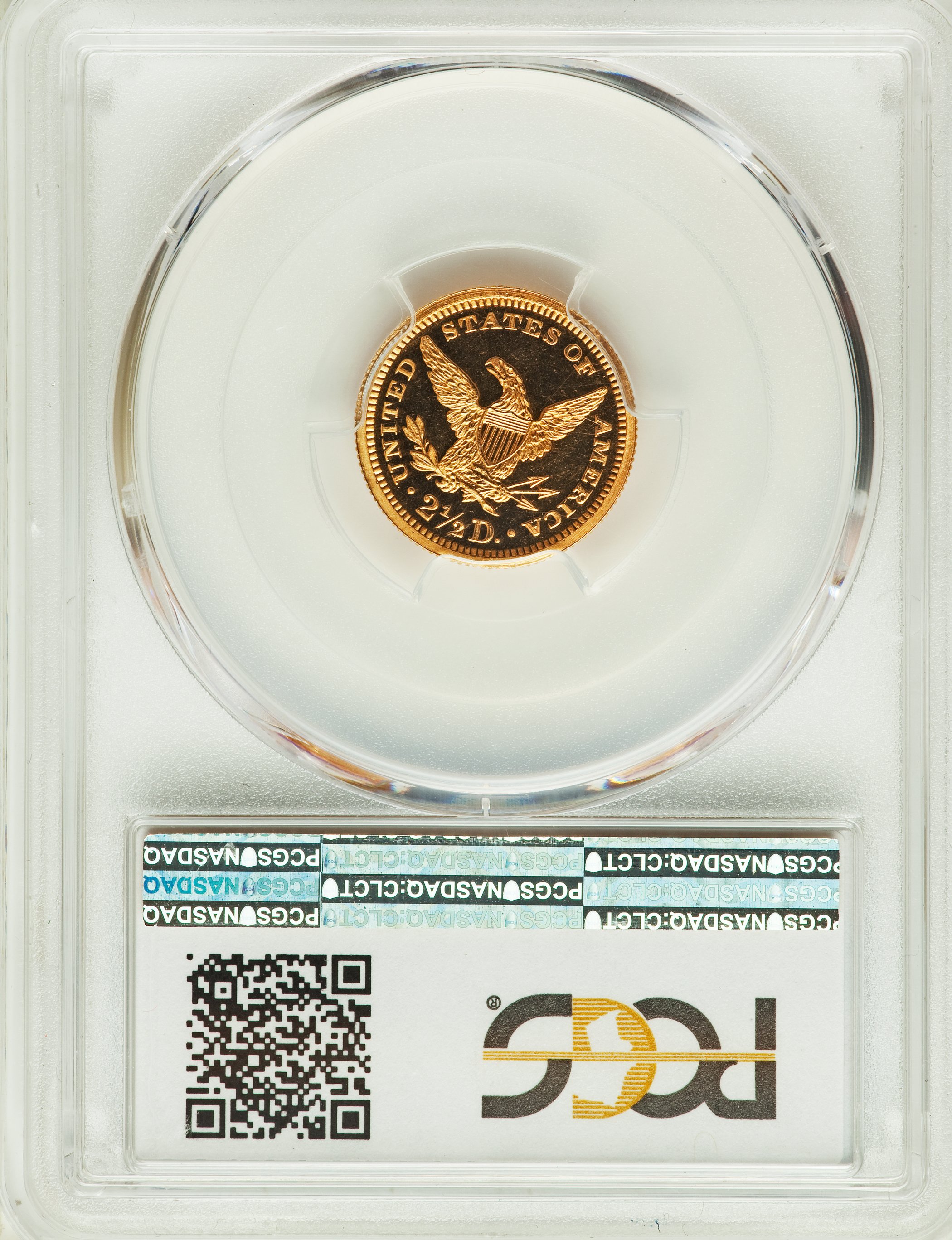 image for: 1869 $2 1/2 PR66 Deep Cameo PCGS....