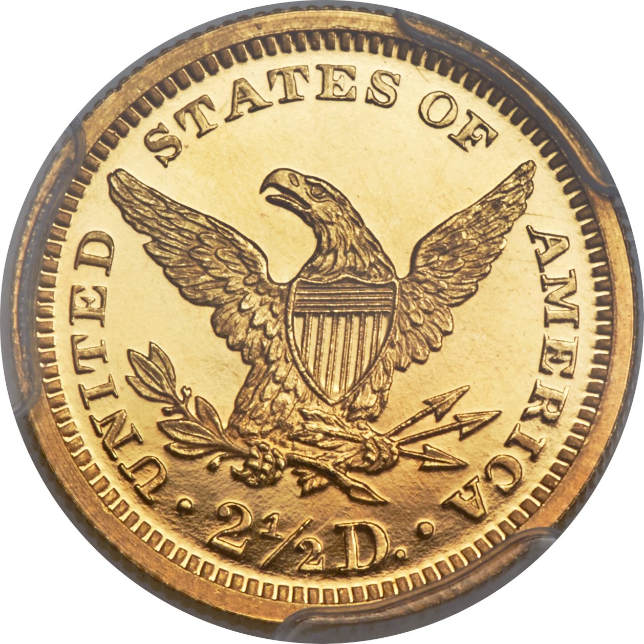 image for: 1869 $2 1/2 PR66 Deep Cameo PCGS....