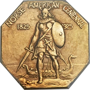image for: 1925 Medal Norse Gold PR58 PCGS....