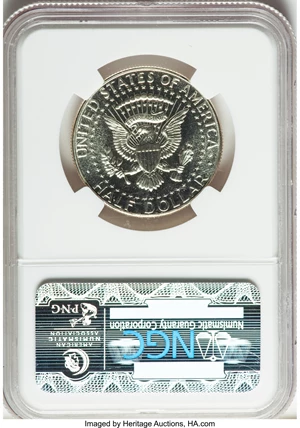 image for: 1965 50C SMS MS68 Cameo NGC....