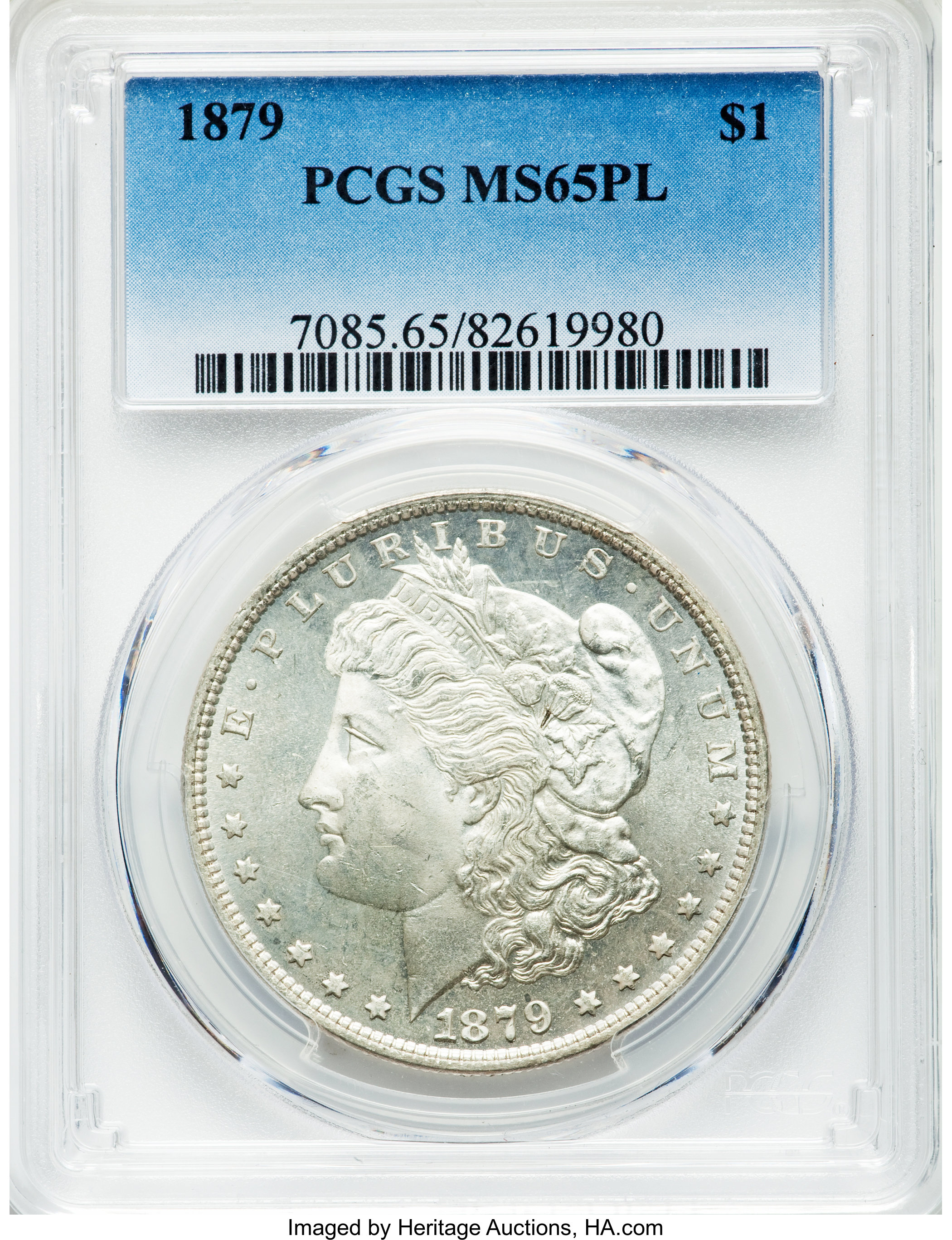 1879 $1 MS65 Prooflike PCGS. ...
