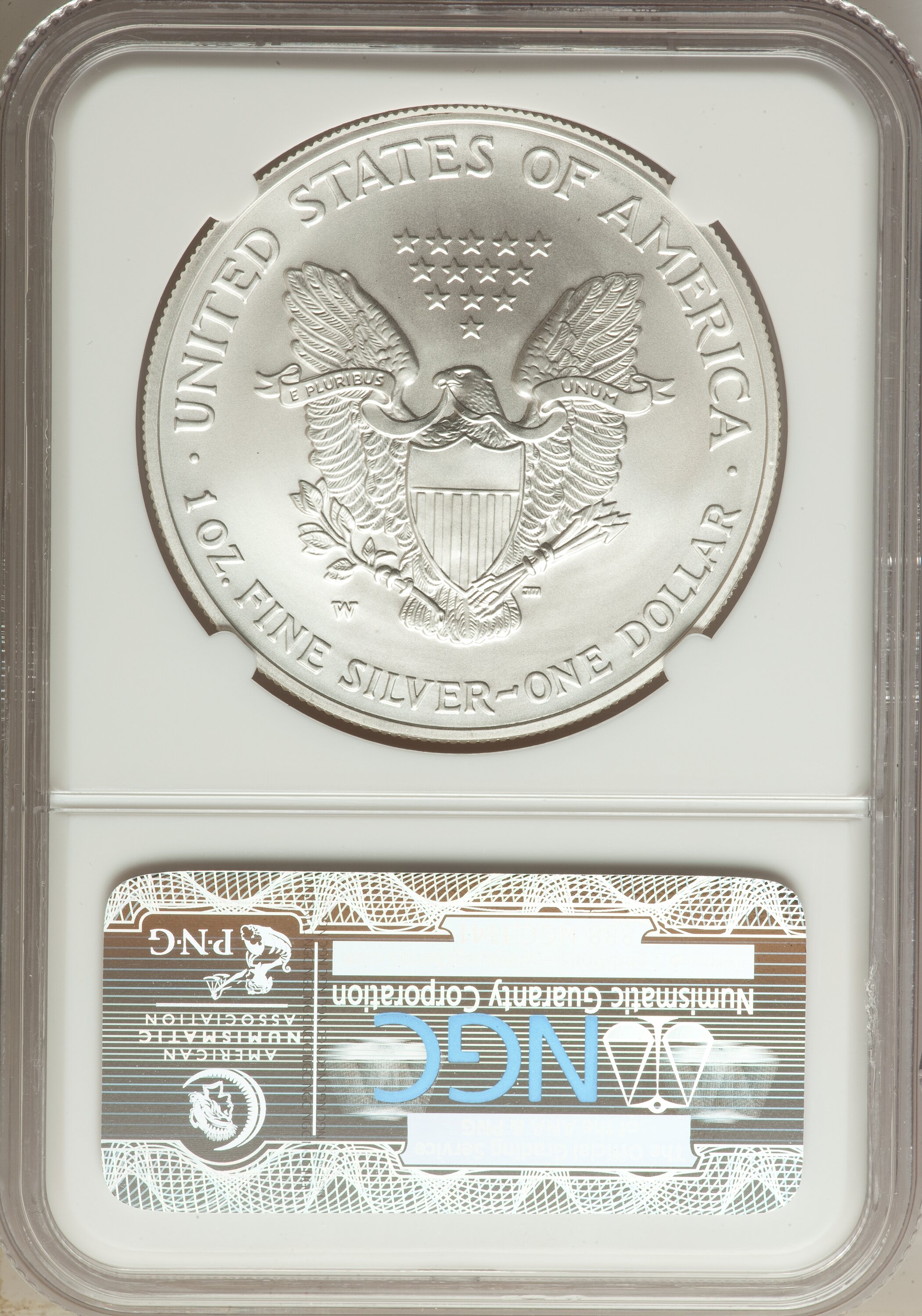 2007-W $1  Silver Eagle, Burnished MS63 thumbnail 24