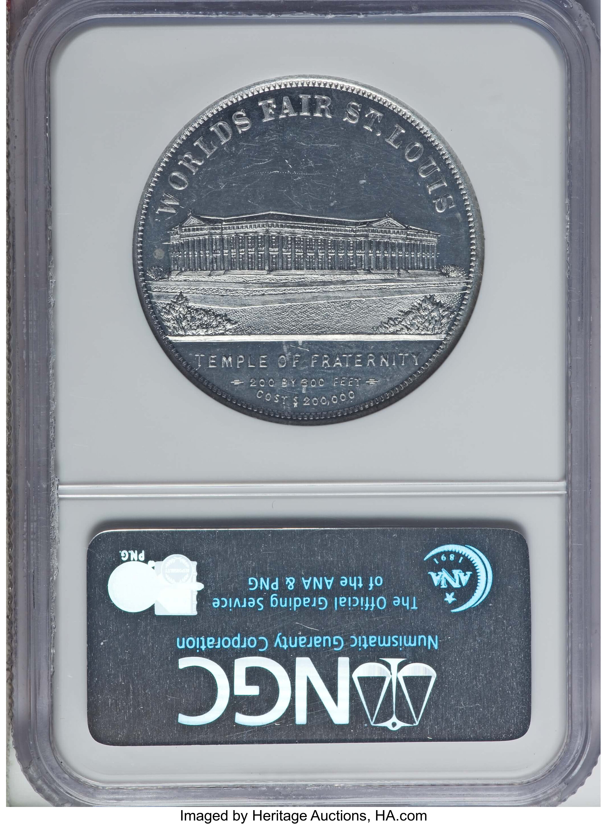 image for: (1904) Louisiana Purchase Exposition So-Called Dollar, Palace of Electricity, HK-319 MS62 Deep Mirror Prooflike NGC. MO. NGC...