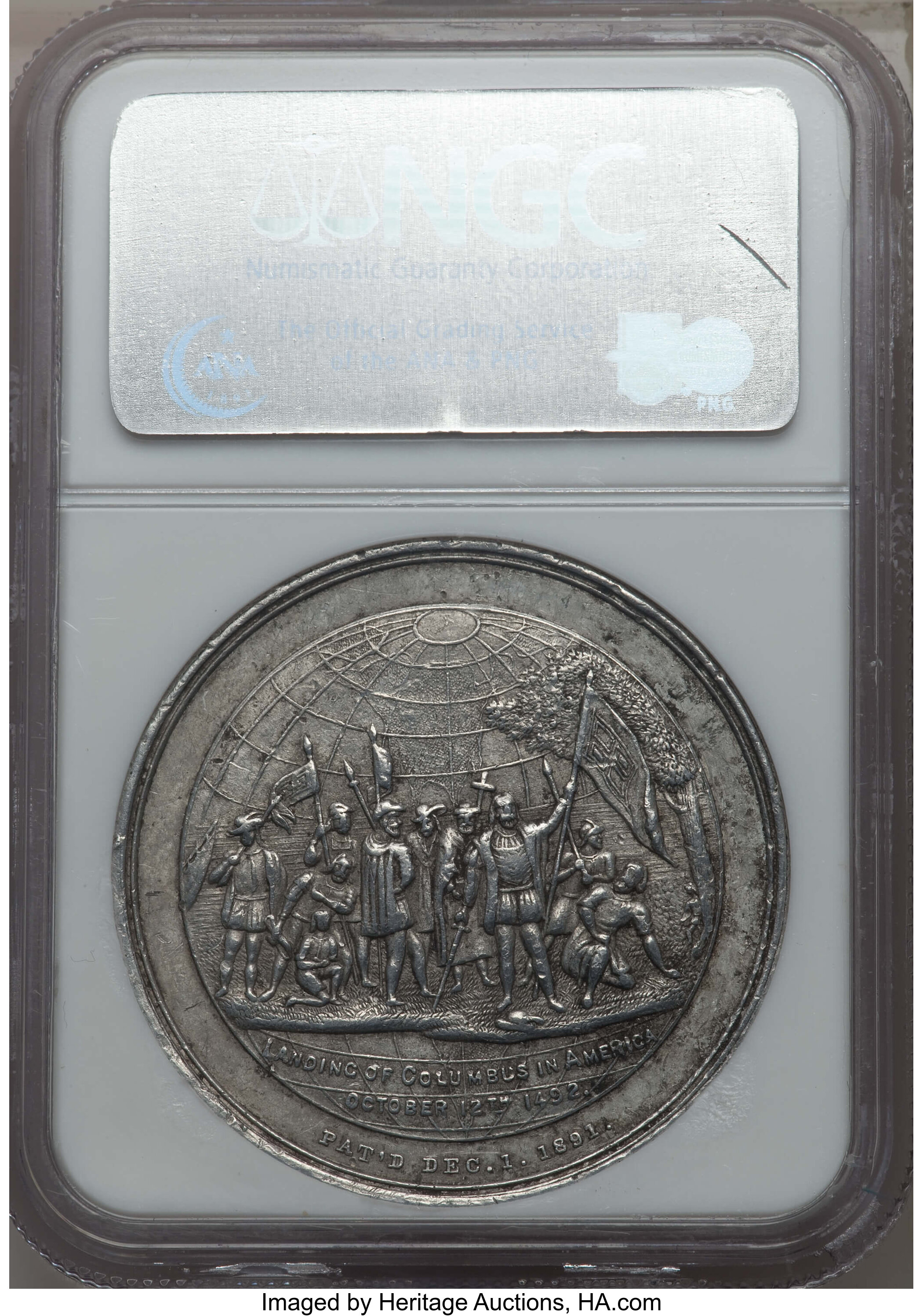 image for: ND Medal HK-174 World's Columbian Exposition AU55 NGC. NGC Census: (0/0). PCGS Population: (0/0).  ...