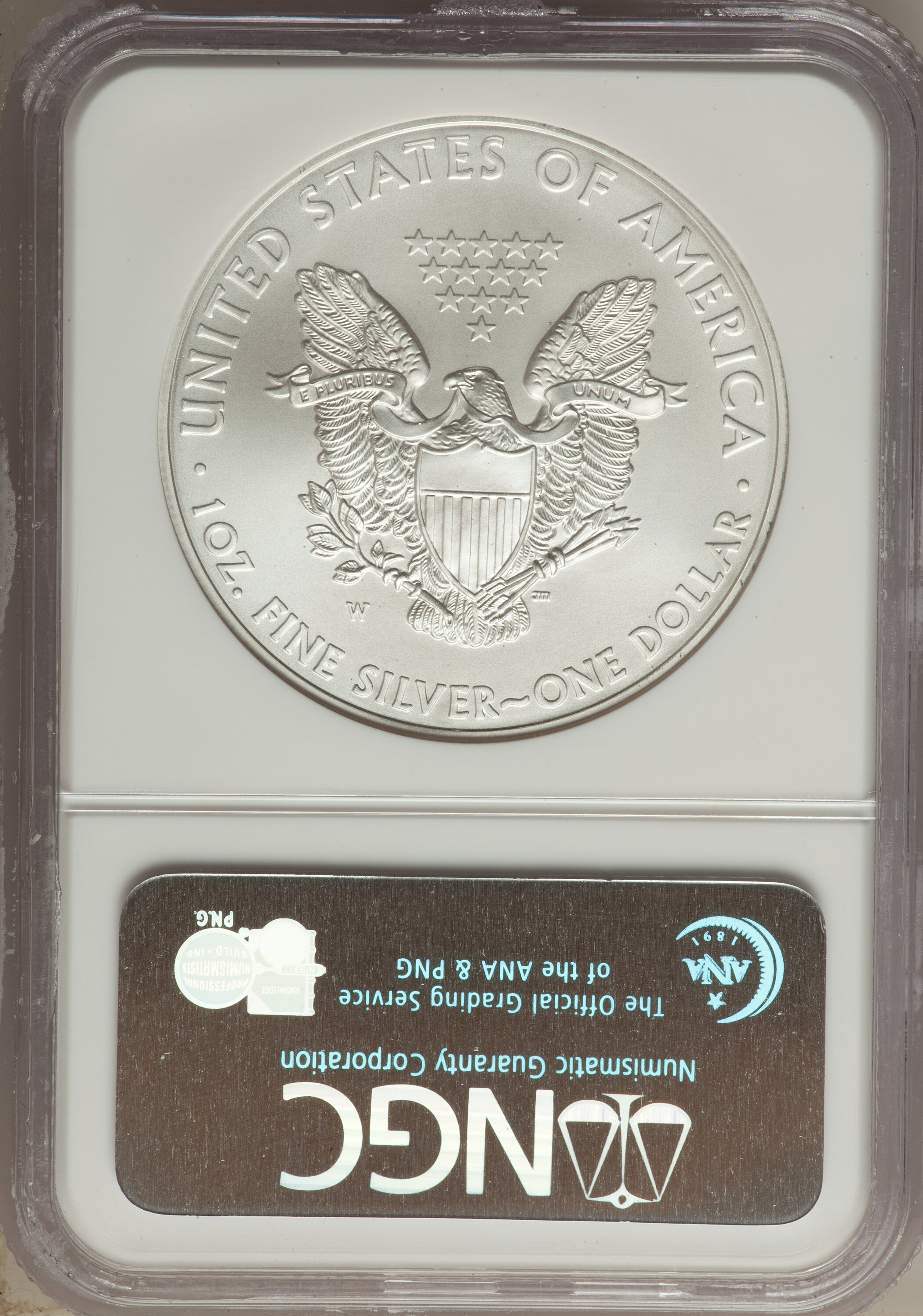 2008-W $1  Silver Eagle, Burnished MS68 thumbnail 15