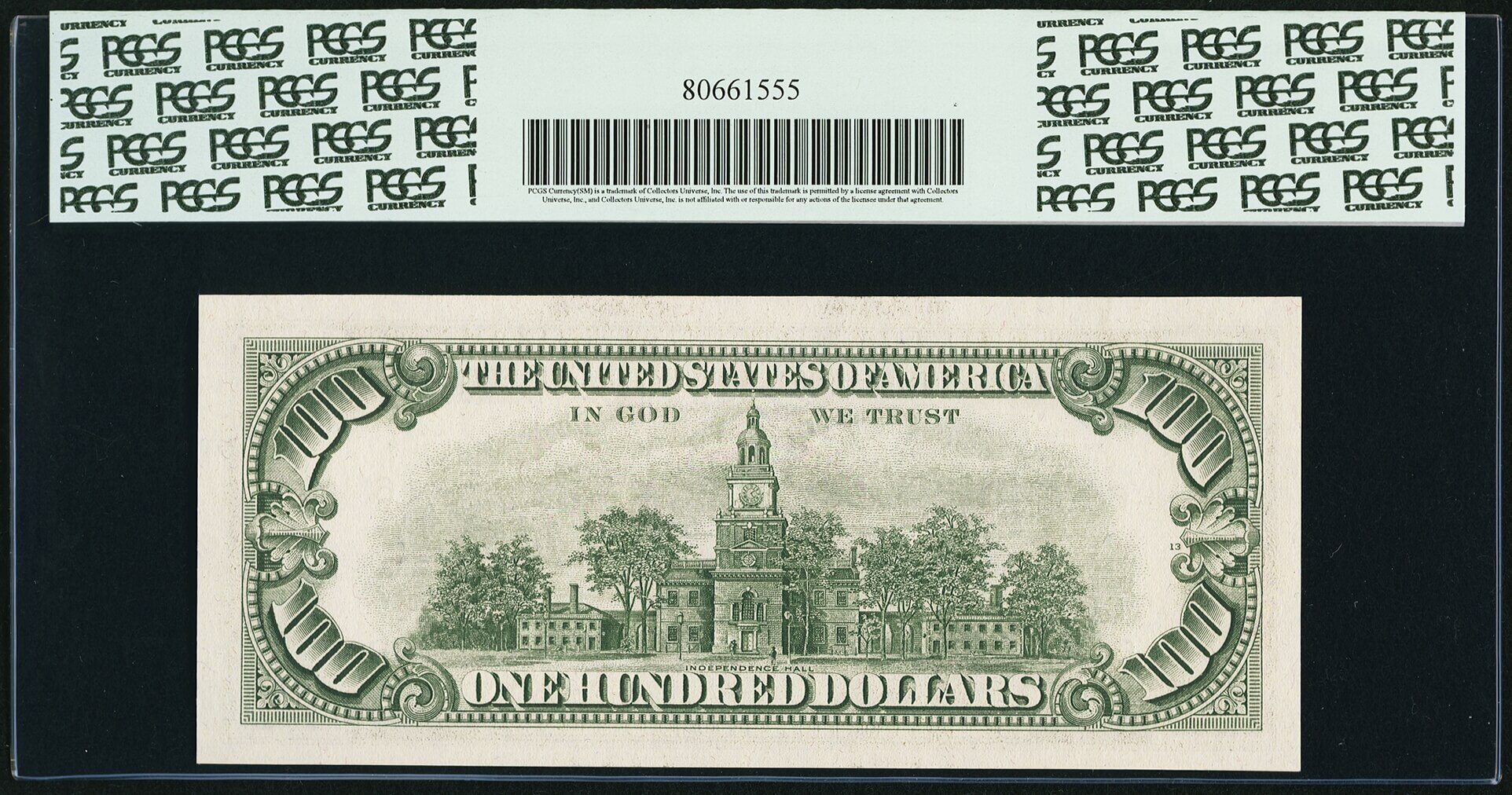 image for: Fr. 2166-F* $100 1969C Federal Reserve Star Note. PCGS Gem New 65PPQ....