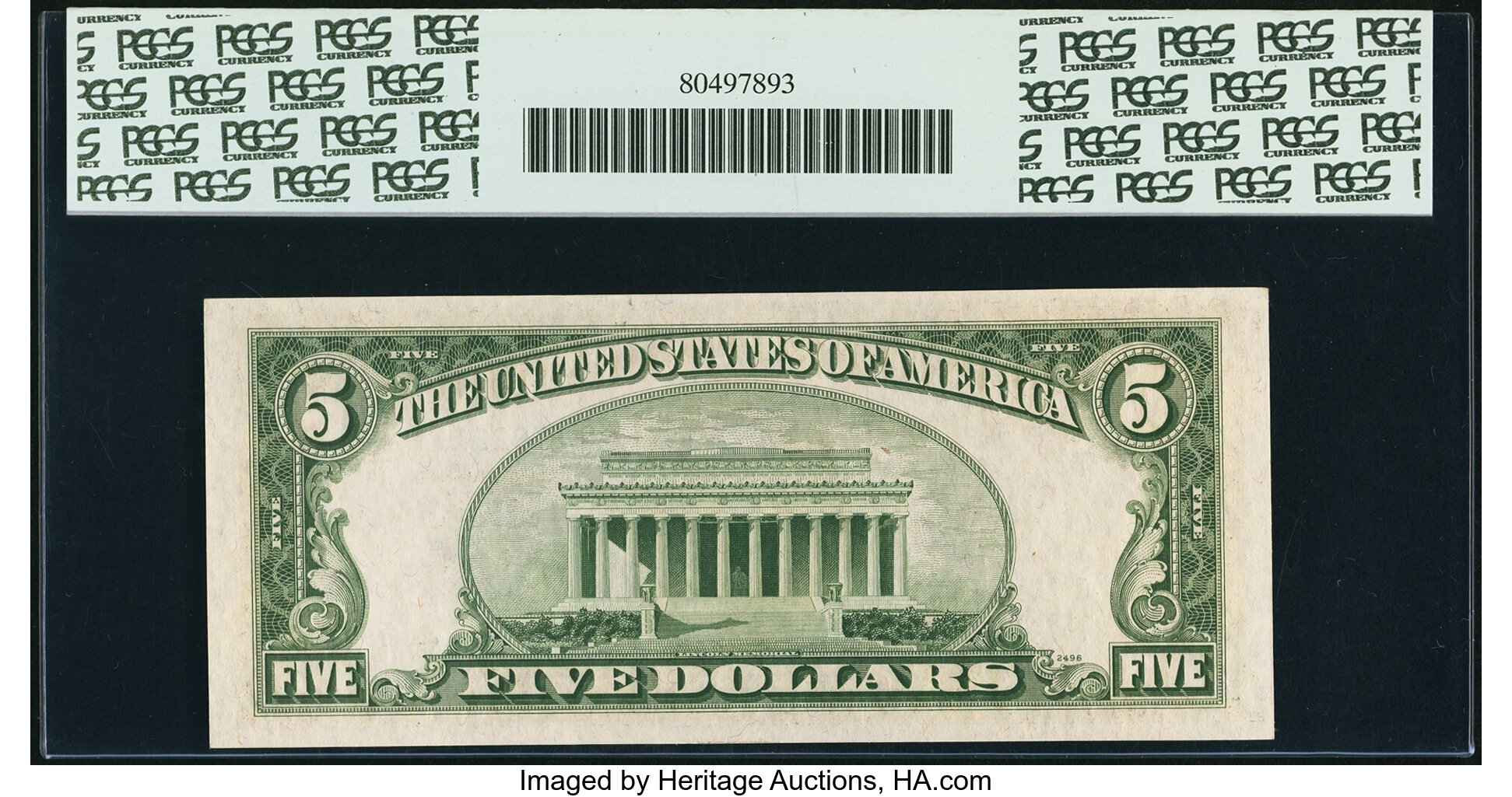 image for: Fr. 1965-G* $5 1950D Federal Reserve Star Note. PCGS Very Choice New 64PPQ....