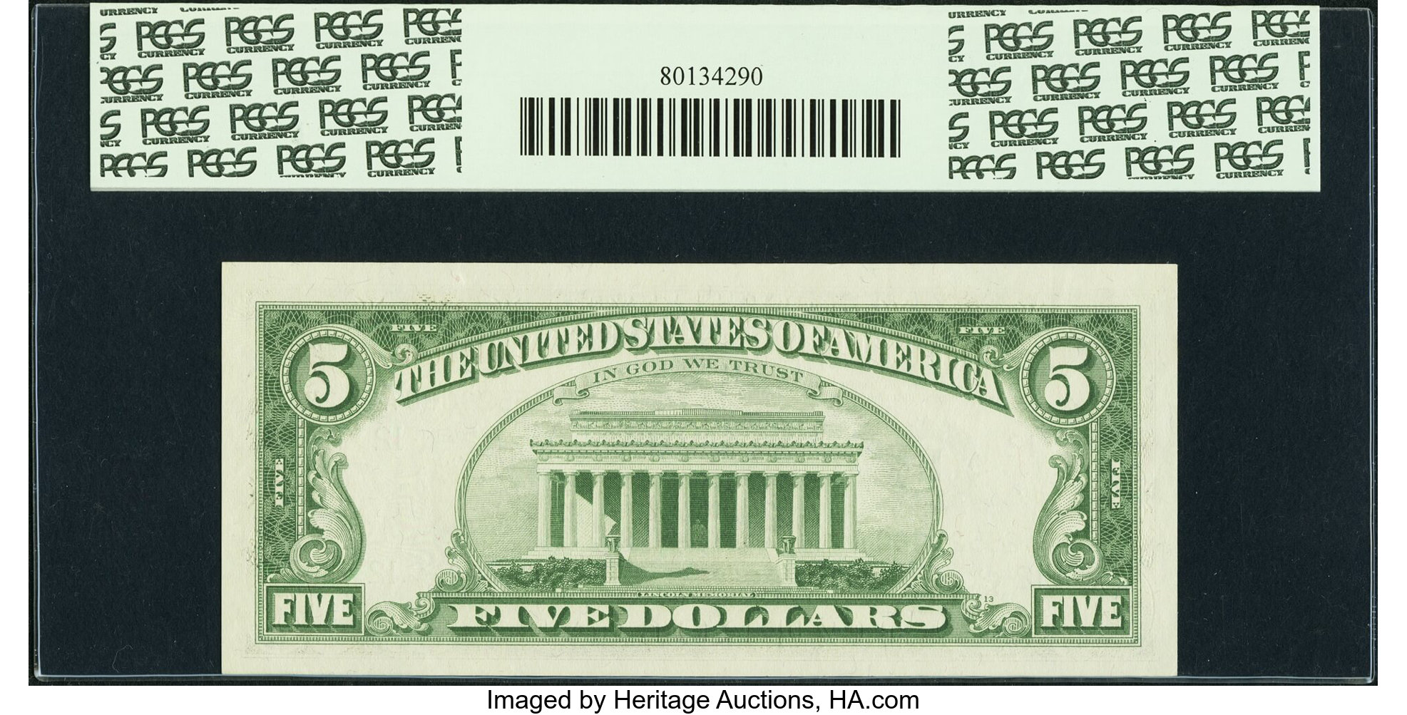 image for: Fr. 1968-L $5 1963A Federal Reserve Note. PCGS Very Choice New 64PPQ....