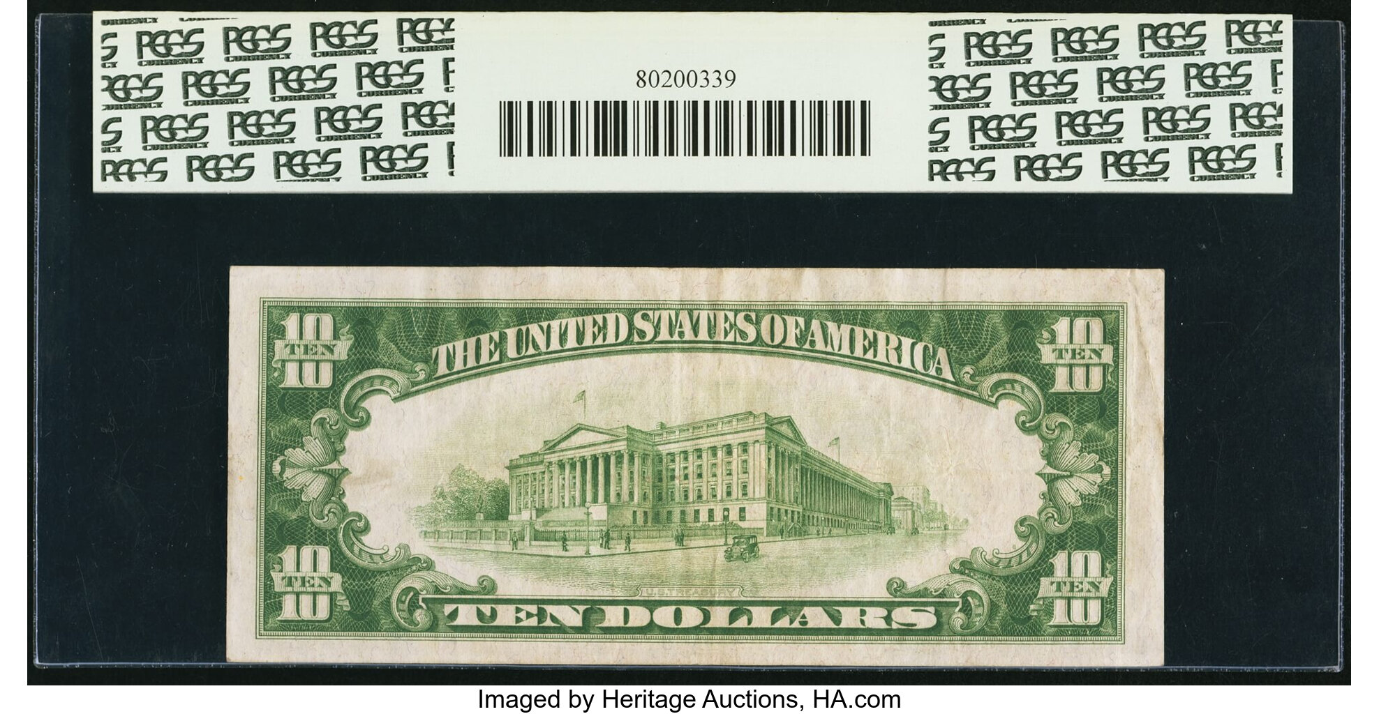 image for: Fr. 2002-D* $10 1928B Dark Green Seal Federal Reserve Star Note. PCGS Very Fine 30PPQ....