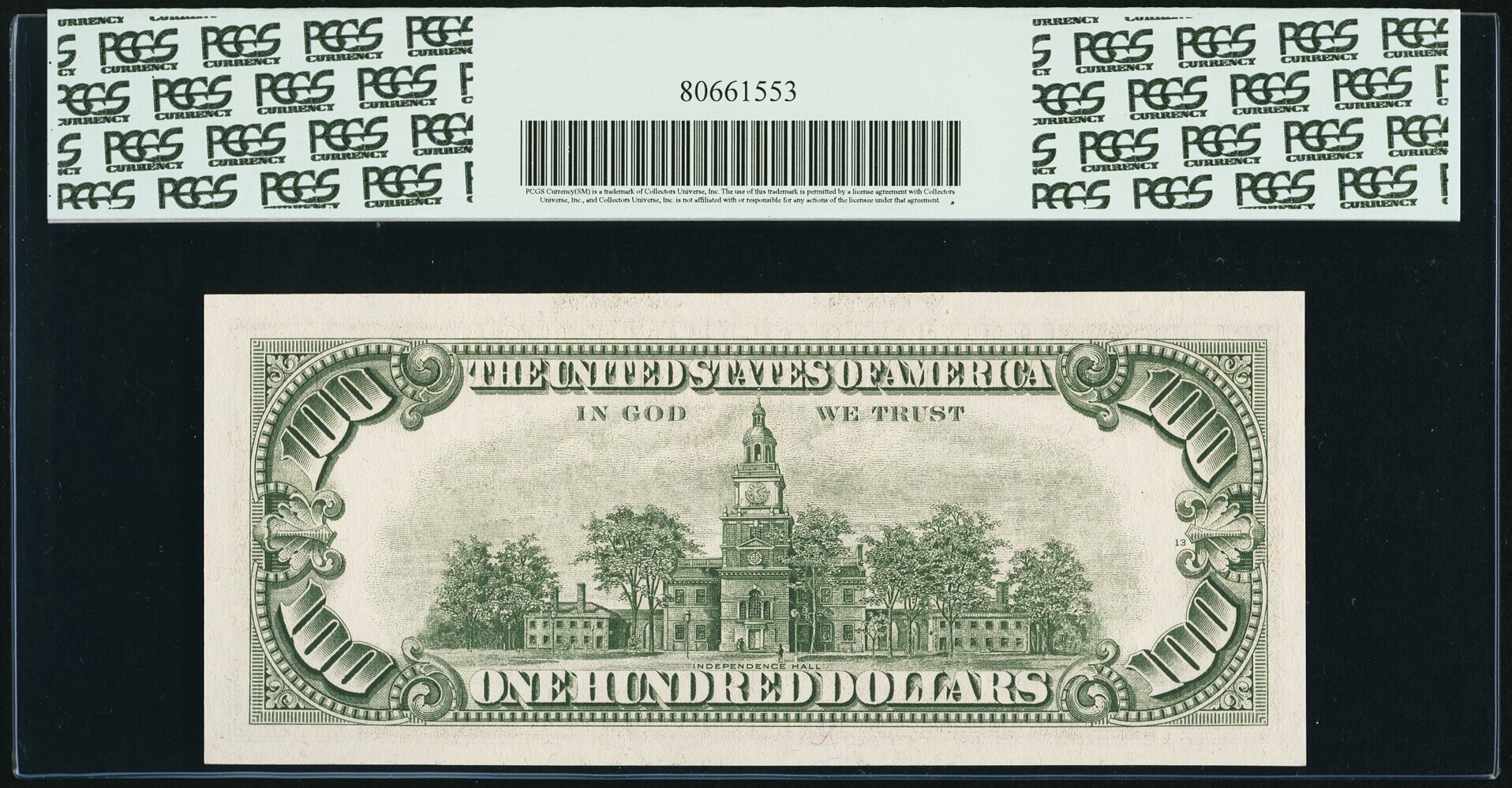 image for: Fr. 2166-F* $100 1969C Federal Reserve Star Note. PCGS Gem New 66PPQ....