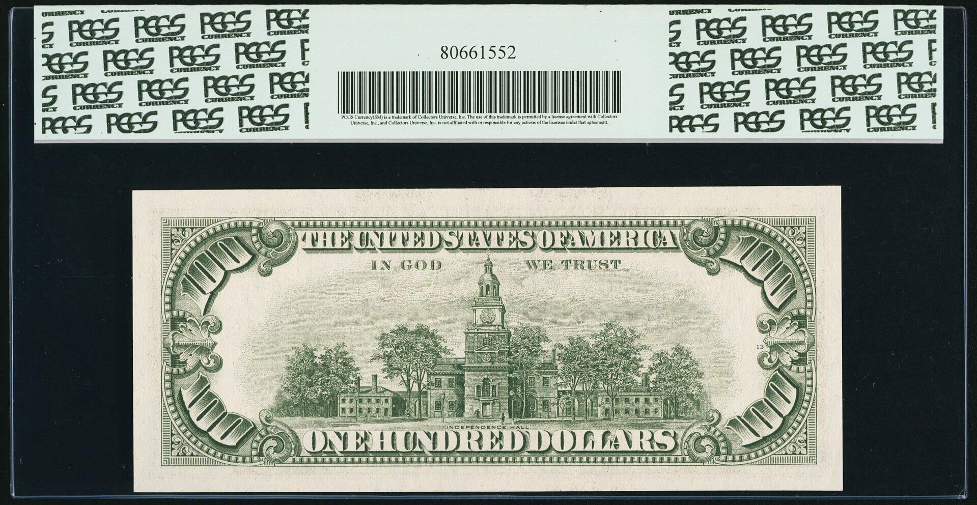 image for: Fr. 2166-F* $100 1969C Federal Reserve Star Note. PCGS Gem New 66PPQ....