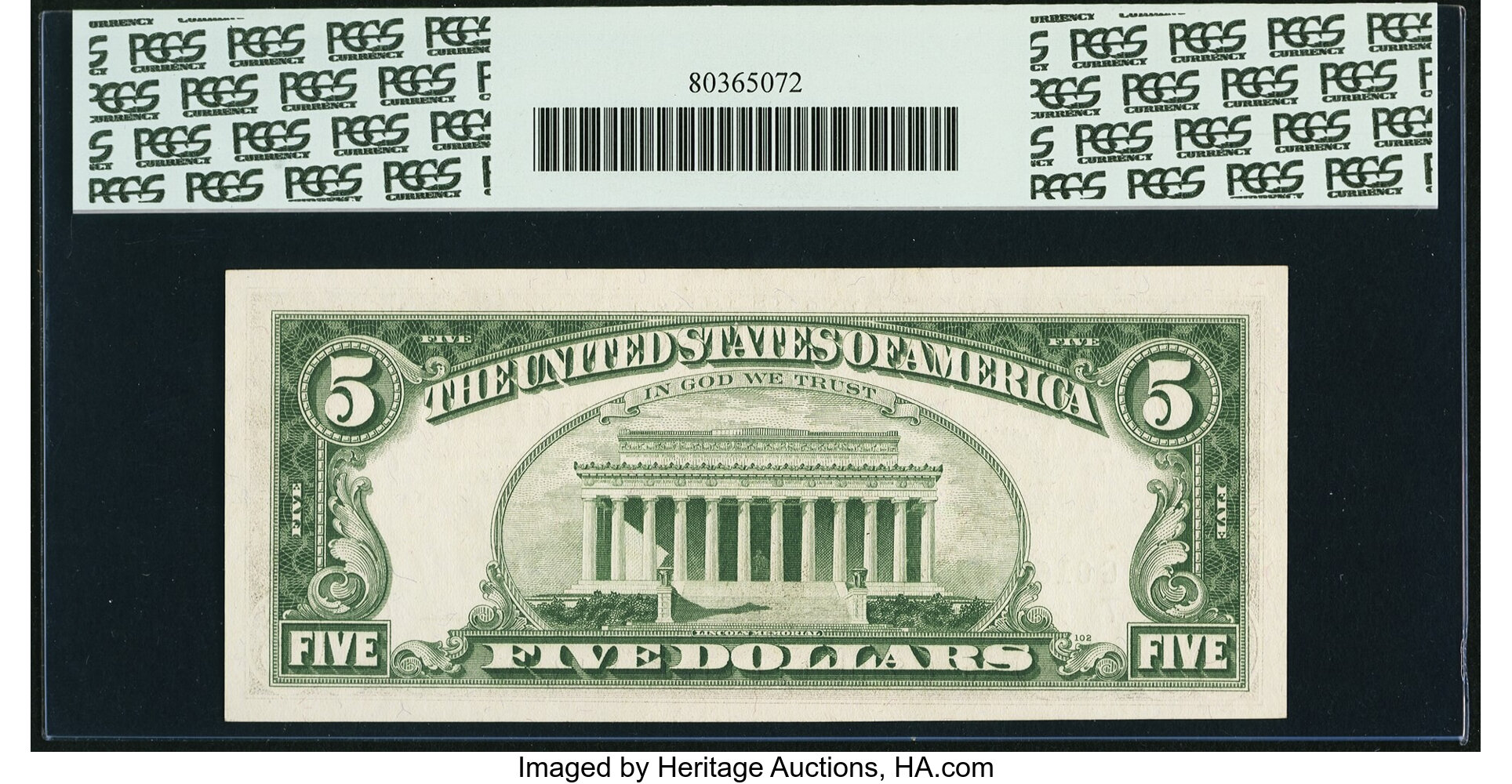 image for: Fr. 1969-G* $5 1969 Federal Reserve Star Note. PCGS Very Choice New 64PPQ....